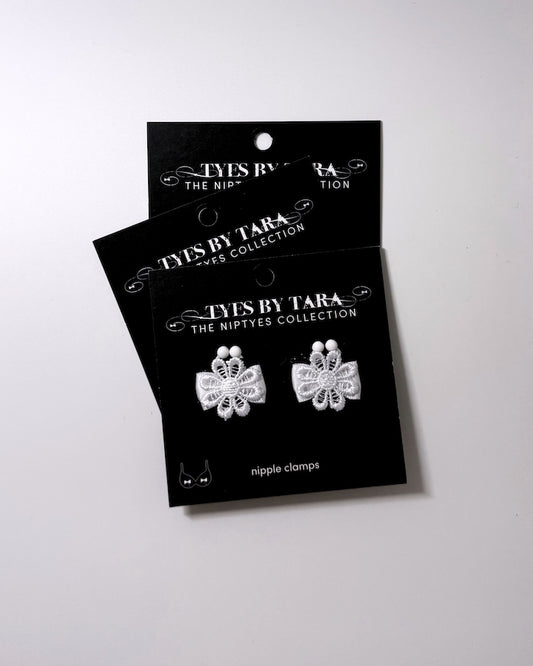 Blossom White Flower Nipple Clamps 3 Pack