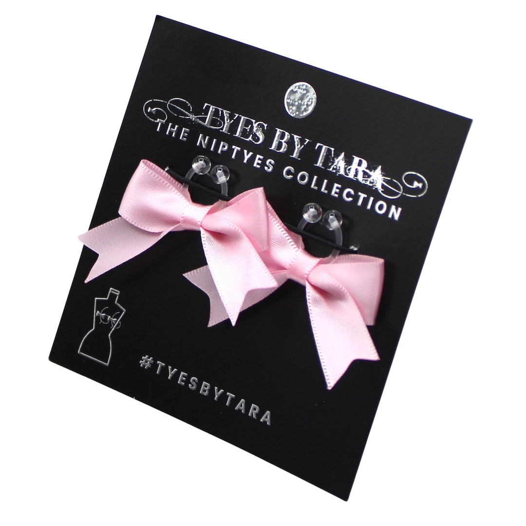 Packaging of Pink Bow Nipple Jewelry Clamps