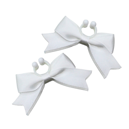 Bombshell White Bow Nipple Clamps