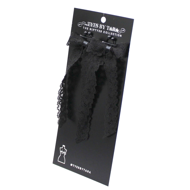 Lace Black Bow Nipple Clamps