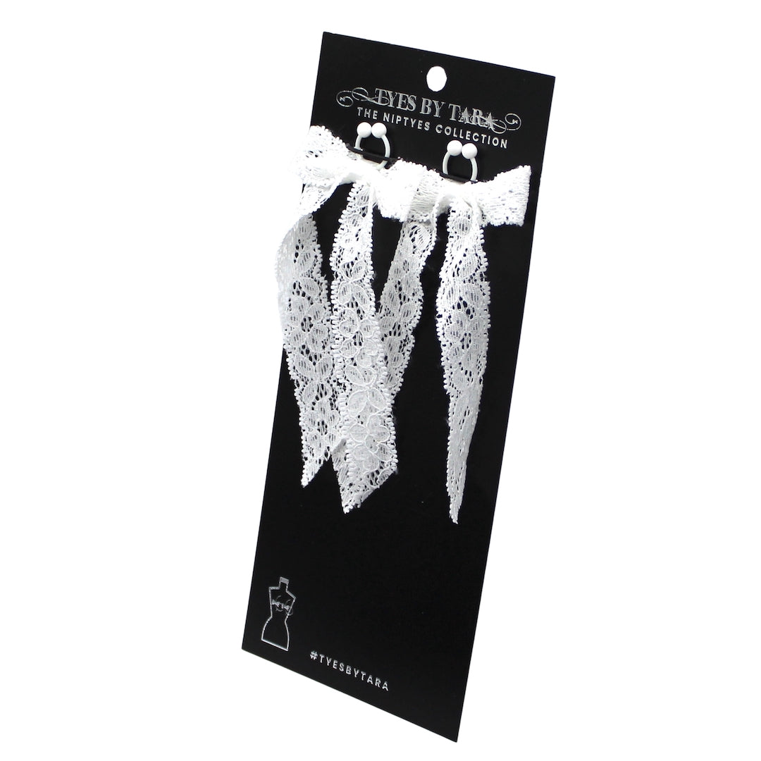 Bougee White Lace Nipple Clamps