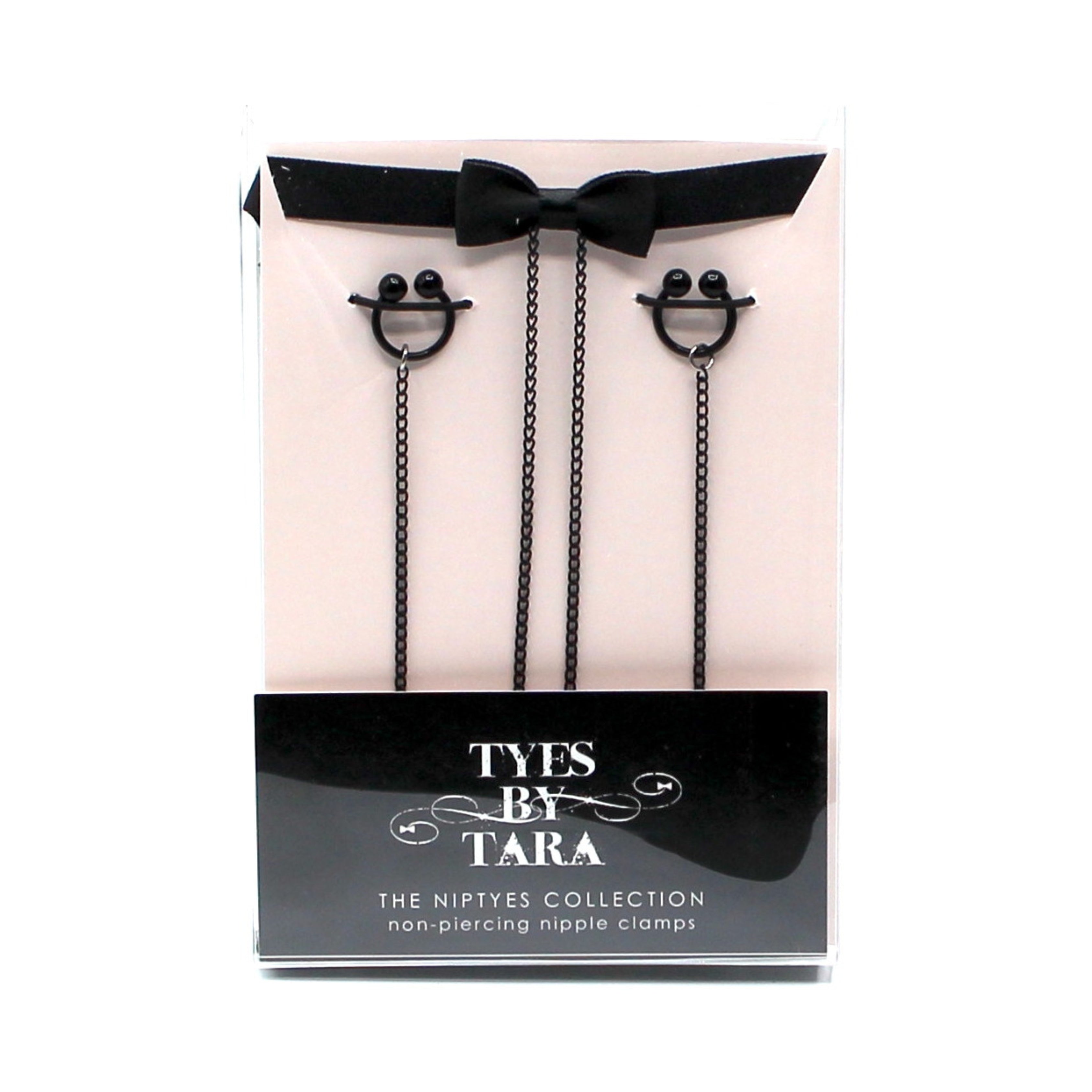 Heartbreaker Black Non-Piercing Nipple Clamps in Pink and Black Box