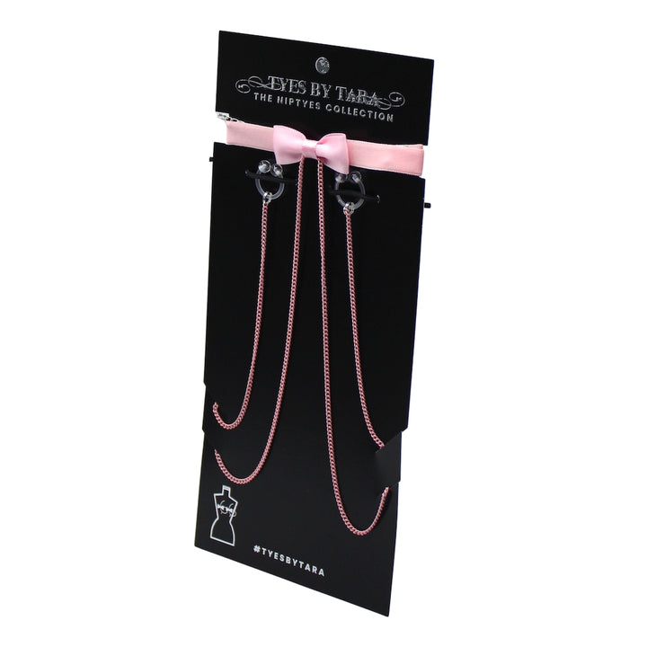 Pink Heartbreaker Nipple Clamps on Black Card