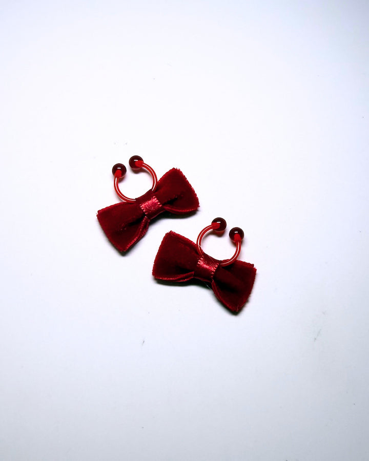 red velvet bow nipple clamps 