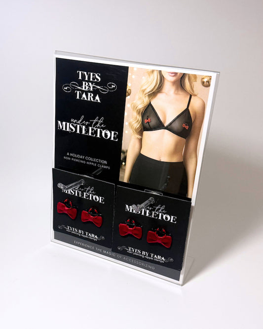 under the mistletoe nipple clamp display