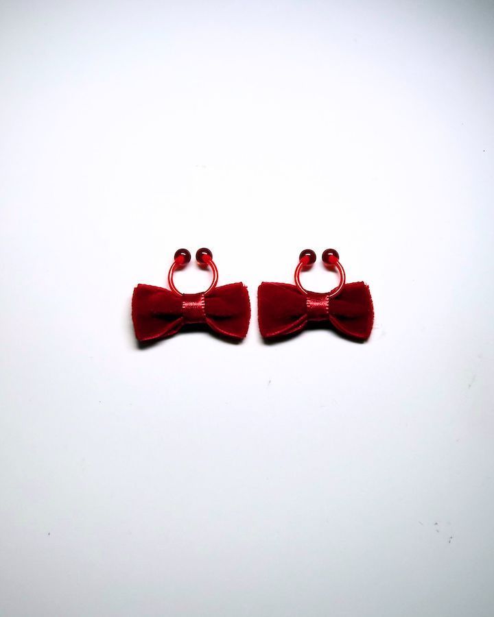Red Velvet Nipple Clamps