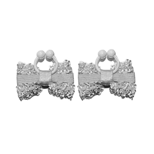 White Bow Nipple Clamps Jewelry from the Lady Collection