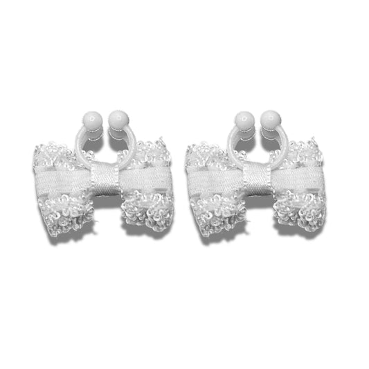 Lady White Bow Nipple Clamps 
