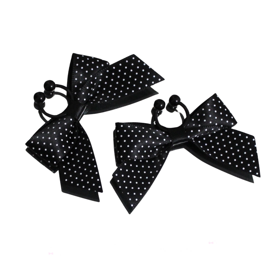 Black Pinup Bow Nipple Clamps