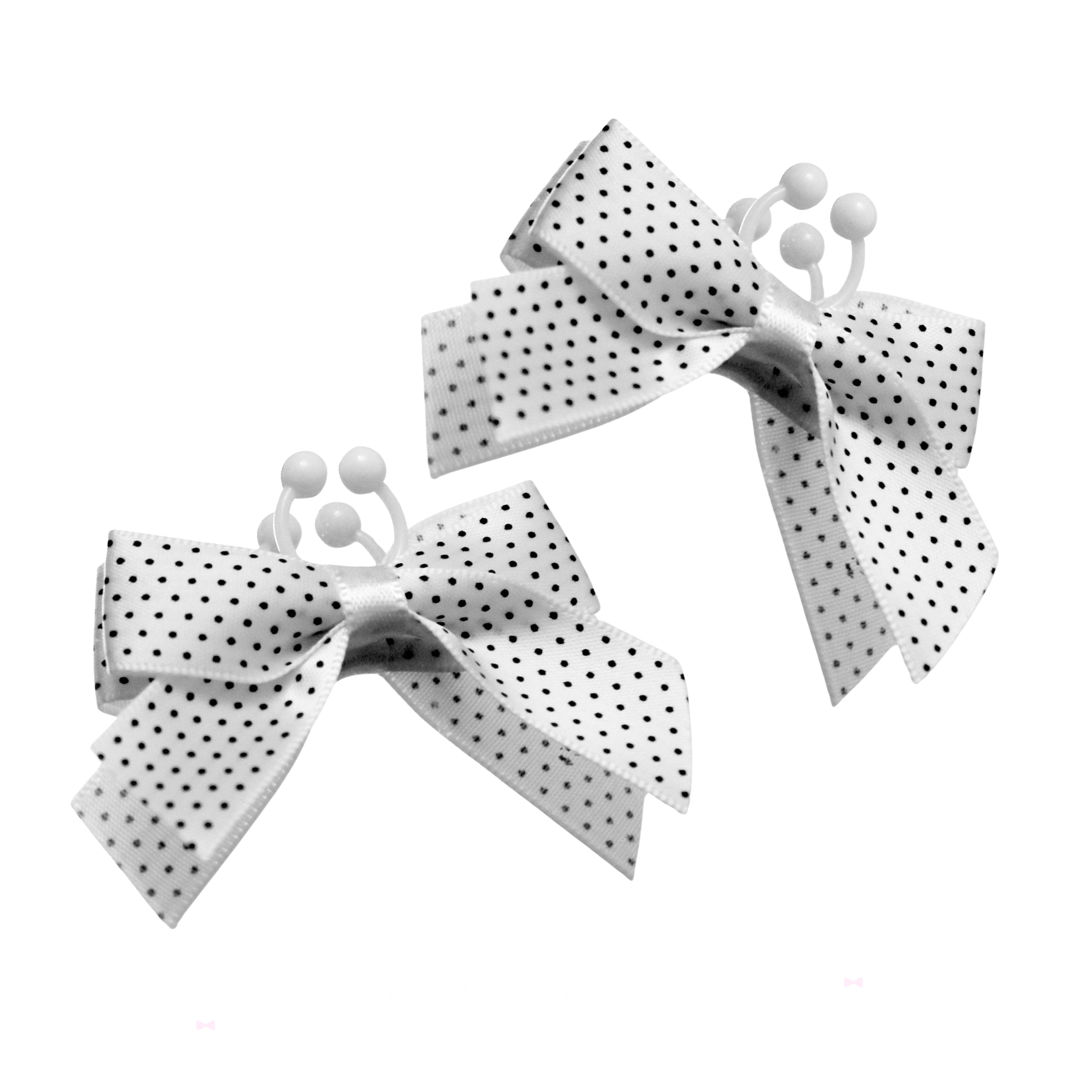 Retro Glam White Bow Nipple Clamps 