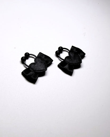Sweetheart Black Heart Nipple Clamps
