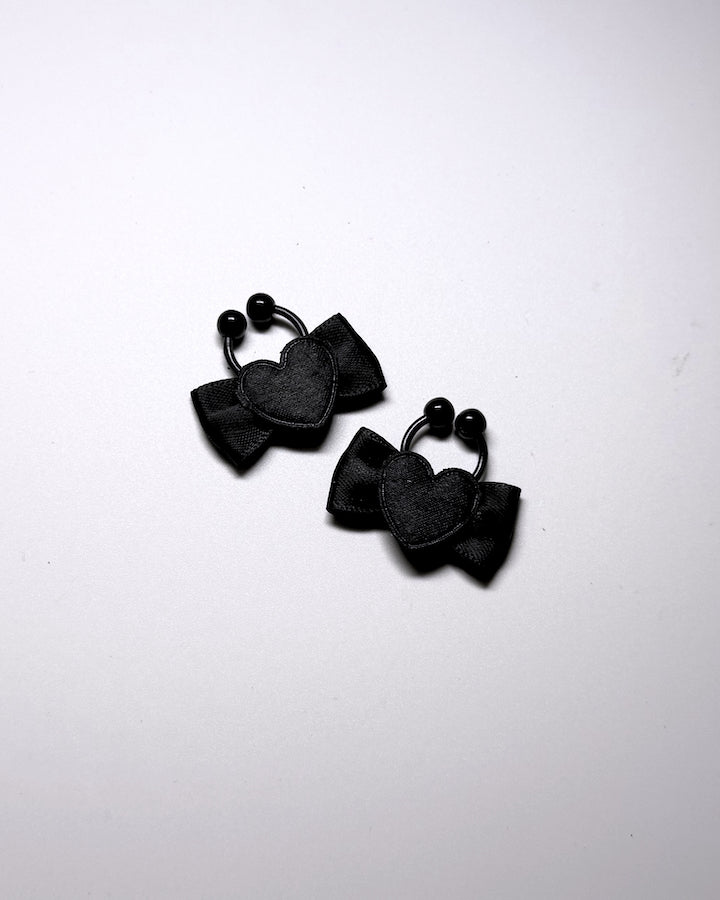 Sweetheart Black Heart Nipple Clamps