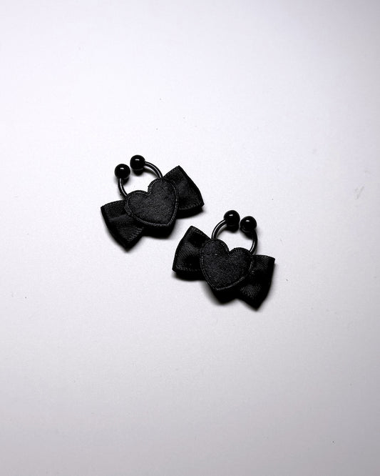 Sweetheart Black Heart Nipple Clamps