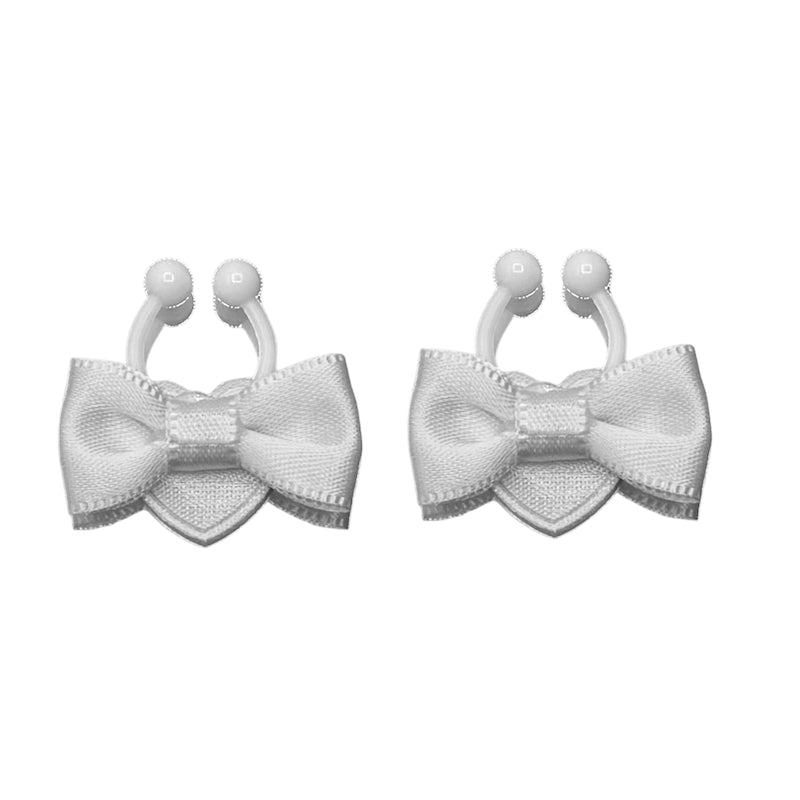 Back View Sweetheart Bow Nipple Clamps