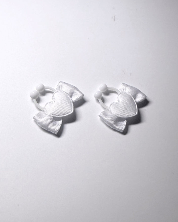 Sweetheart White Heart Nipple Clamps 2