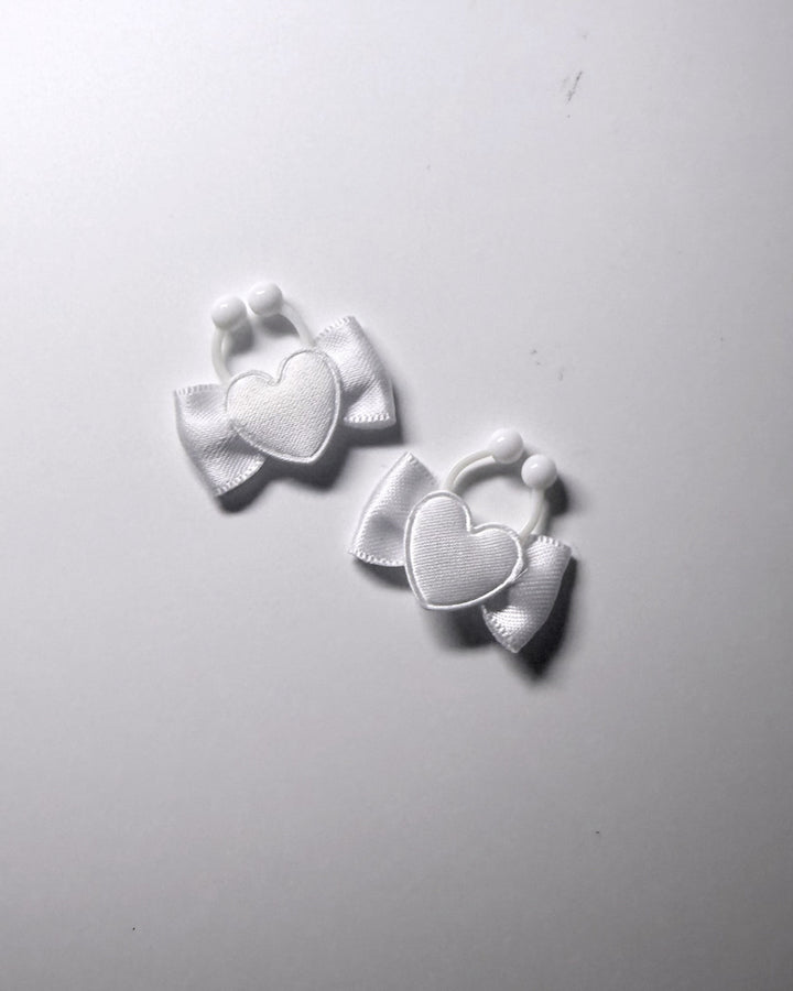 Sweetheart White Heart Nipple Clamps 