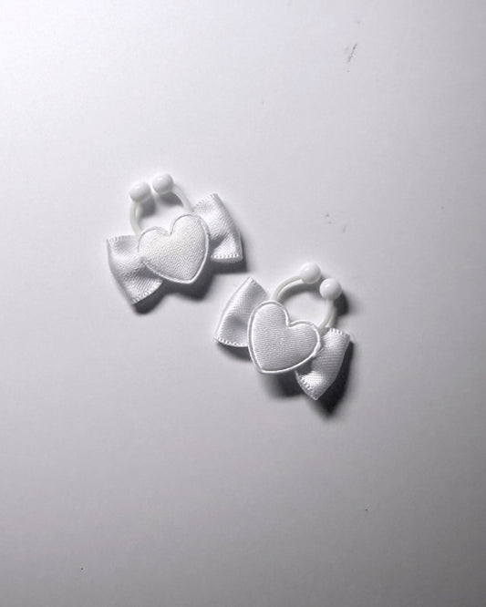 Sweetheart White Heart Nipple Clamps 
