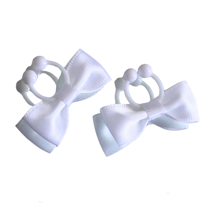 White Bow Nipple Clamps Jewelry