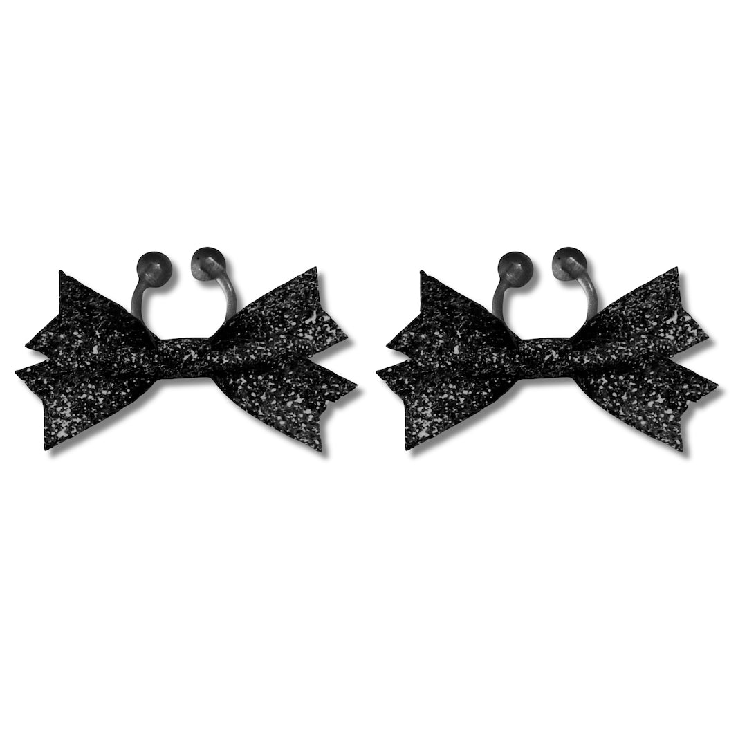 Black Sparkly Star Nipple Clamps