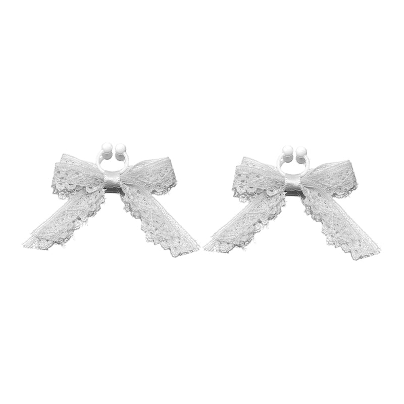 Tease White Lace Nipple Clamps
