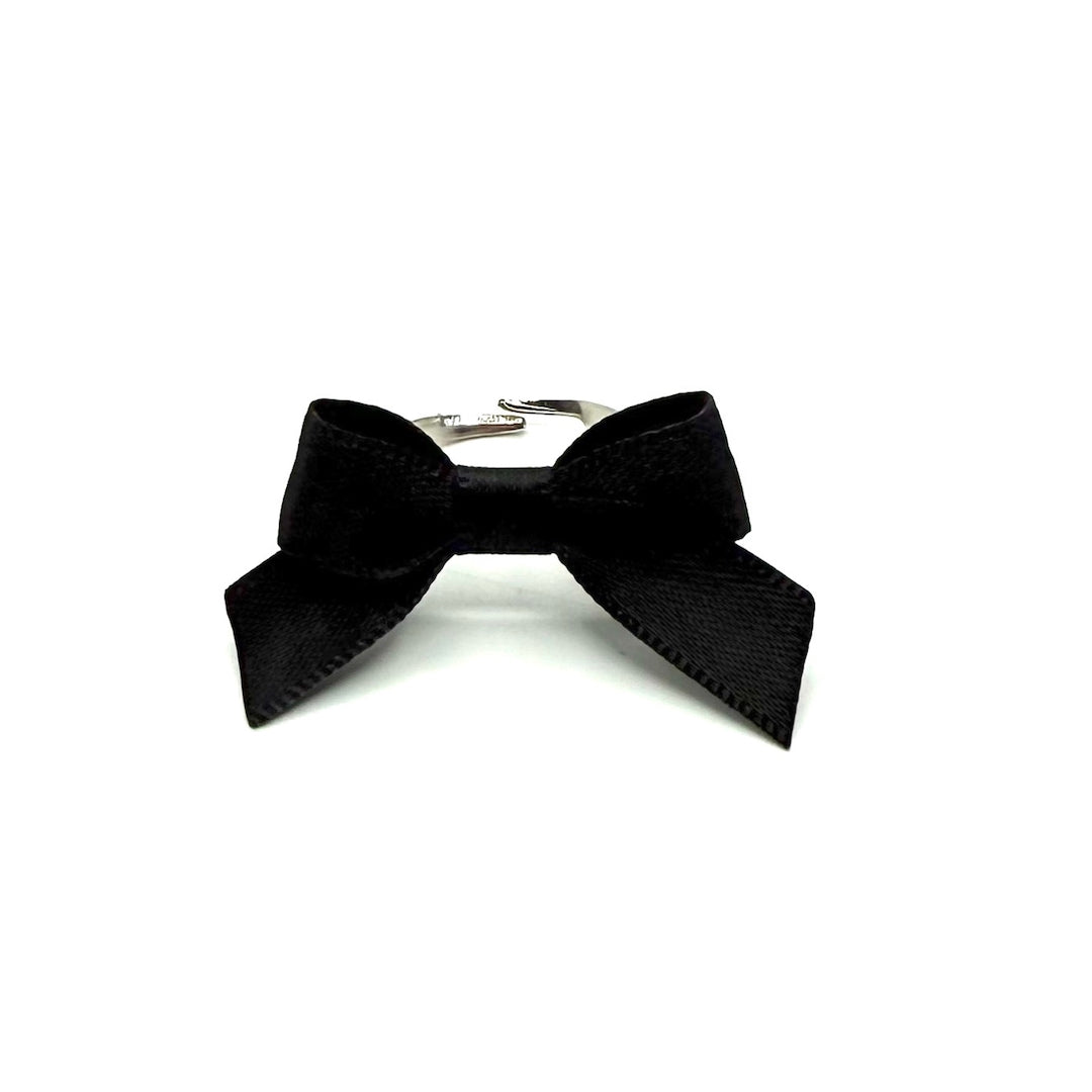 Honey Black Bow Ring 