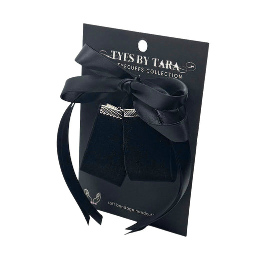 Marie Antoinette Velvet Cuffs on a black card