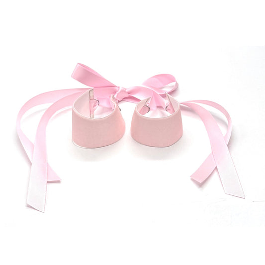 Pink Soft Bondage Velvet Handcuffs