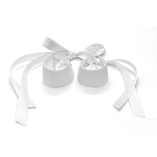 Marie Antoinette White Velvet Soft Bondage Handcuffs