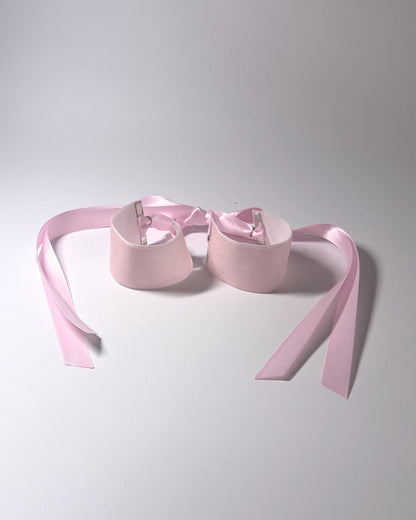 madame pink velvet soft bondage handcuffs