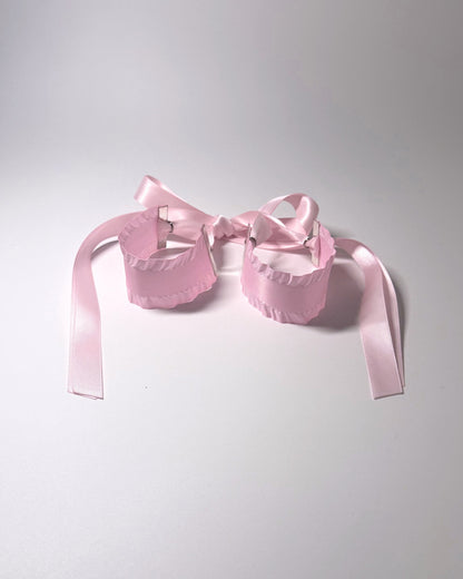 Madame Pink Ruffled Handcuffs 