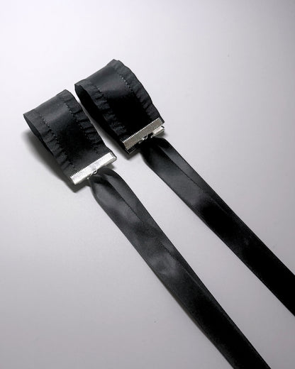 Maiden Black Ruffled Cuffs 