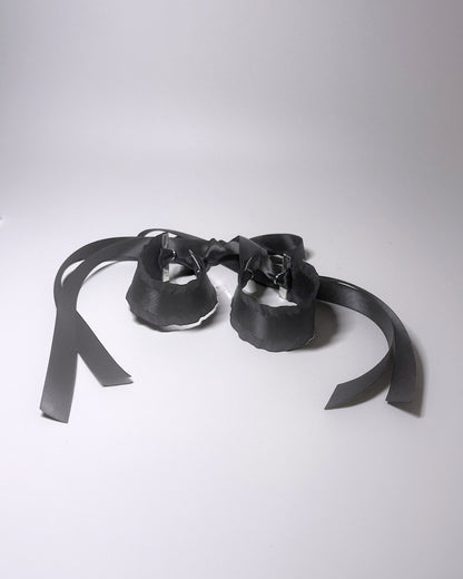 Maiden Ruffled Black Handcuffs