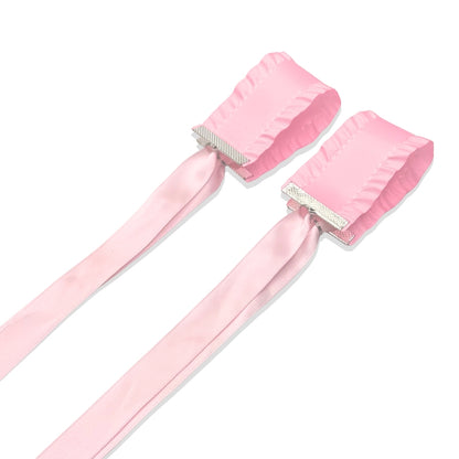 Maiden Pink Ruffle Handcuffs View 2 