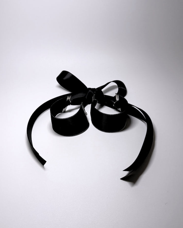 Satin Silver Metallic Trimmed Cuffs