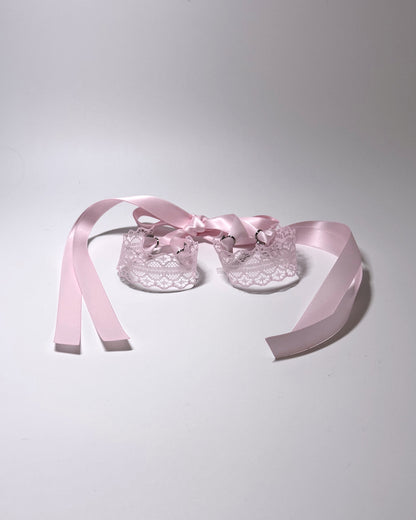 Siren Pink Lace Handcuffs Soft Bondage Restraints