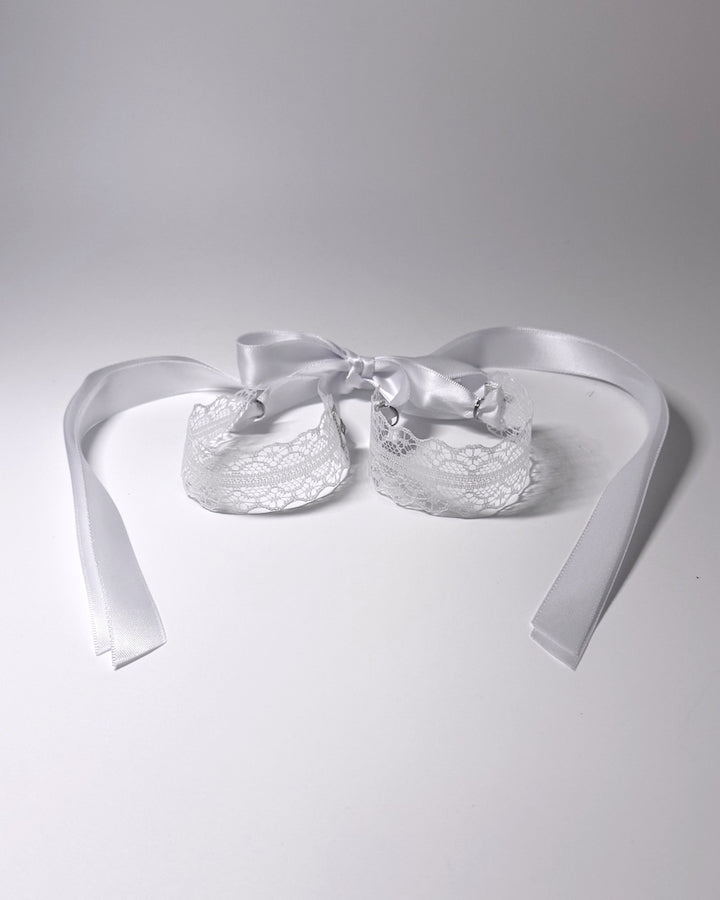 Siren White Lace Handcuffs 