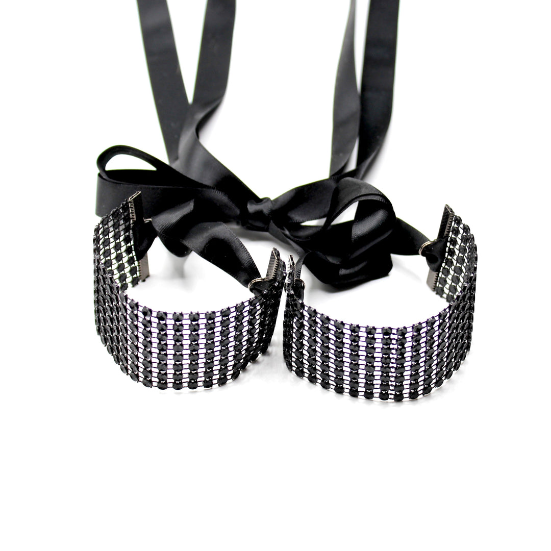 Black Sparkly Vixen Handcuffs