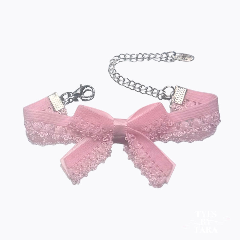 Belle Pink Bow Bracelet 