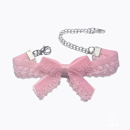 Belle Pink Bow Bracelet 