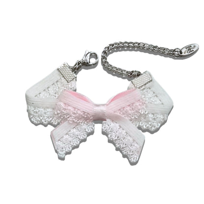 Belle White Bow Bracelet 