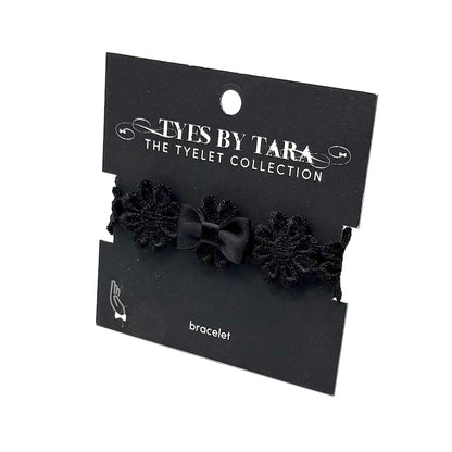 Black Flower Bracelet on Black Card