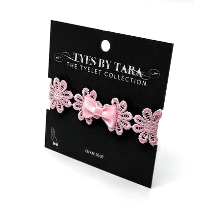 Blossom Pink Flower Bow Bracelet