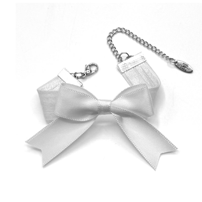 Bombshell White Bow Bracelet