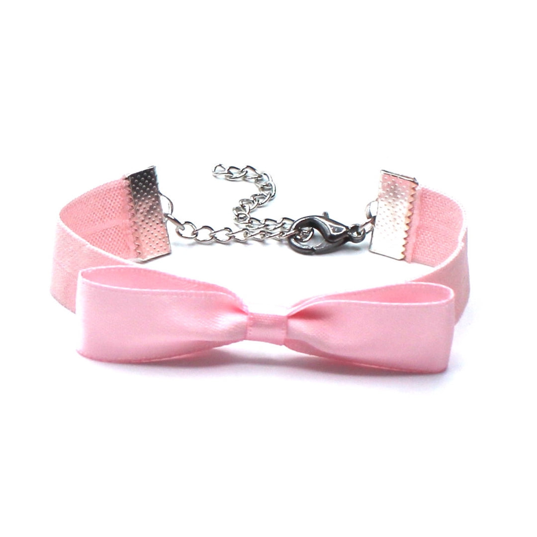Pink Bow Tie Bracelet