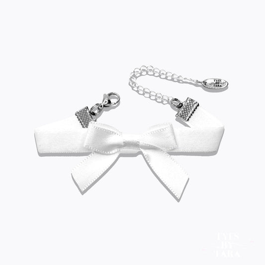 Kinkette White Bow Bracelet