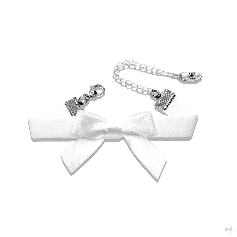 Kinkette White Bow Bracelet