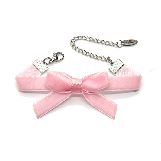 Marie Antoinette Pink Velvet Bracelet 