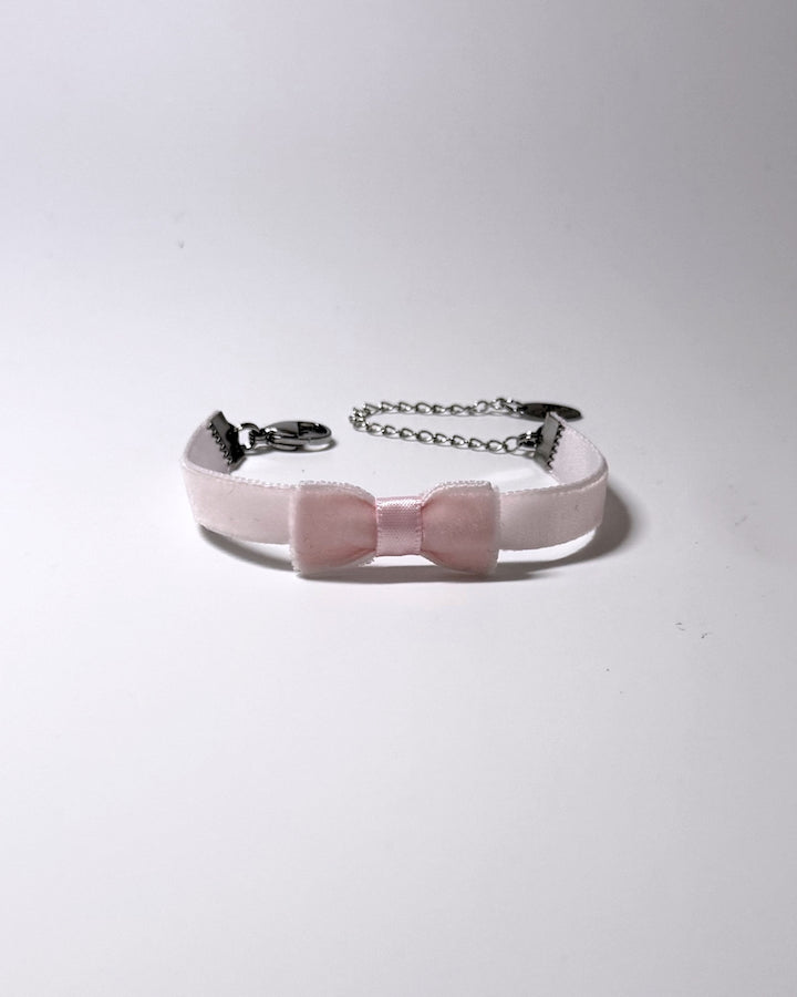 Madame Pink Velvet Bow Bracelet 