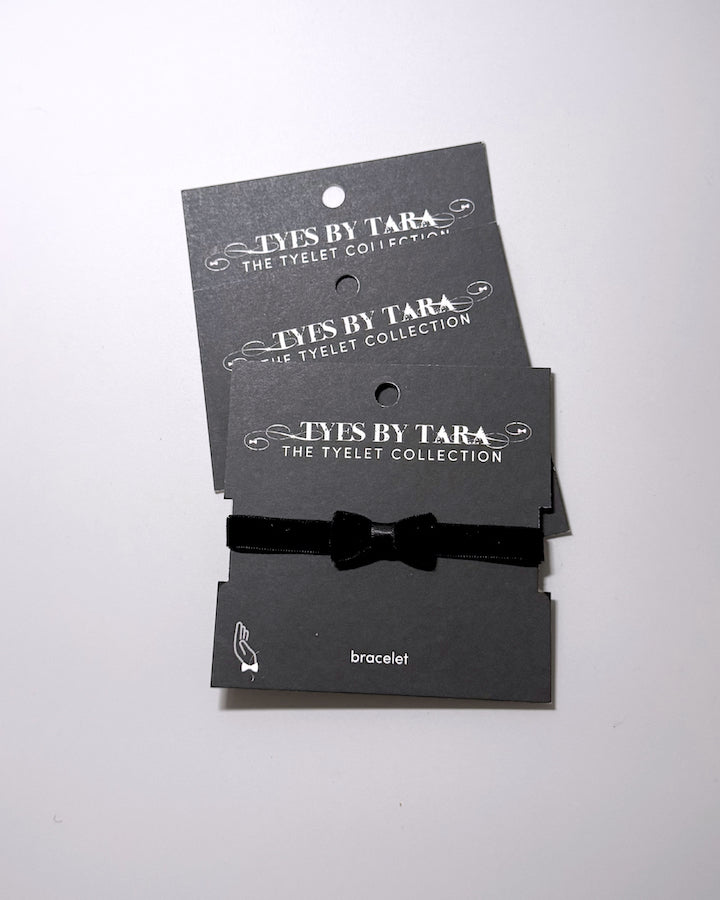 Madame Black Velvet Bow Bracelet