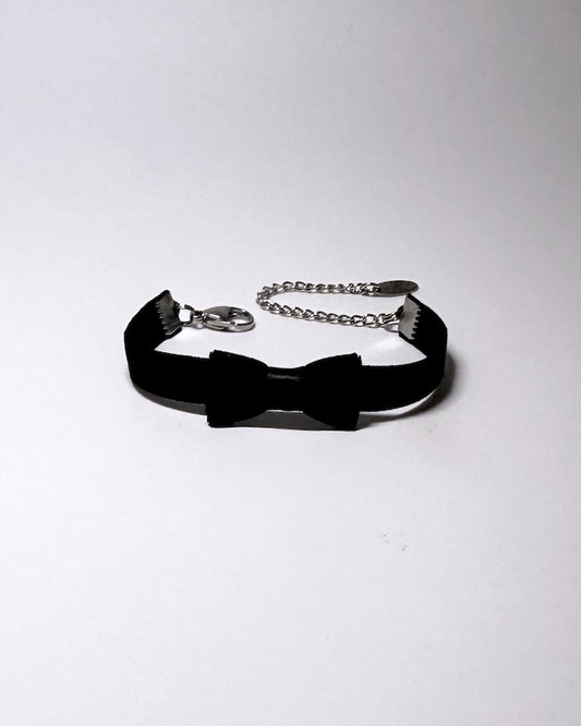 Madame Black Velvet Bow Bracelet